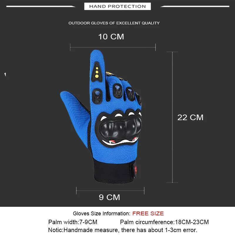 Motorcycle Breathable Full Finger Racing Hard Shell Outdoor Sports Protection Riding Cross Dirt Bike Gloves 26H0224