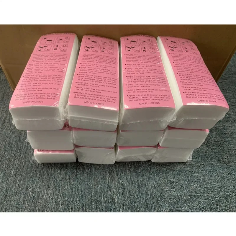 500PCS Nonwoven Body Cloth Hair Wax Paper Rolls Epilator Wax Strip Paper For Face Leg Arm High Quality 260126