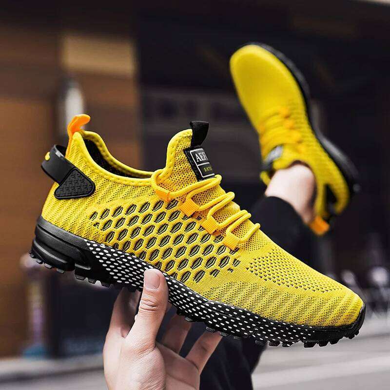 MAEDEF Sneakers Running Shoes for Men Lightweight High Quality Mens Designer Mesh Casual Lace-Up Outdoor Sports Tennis Shoe