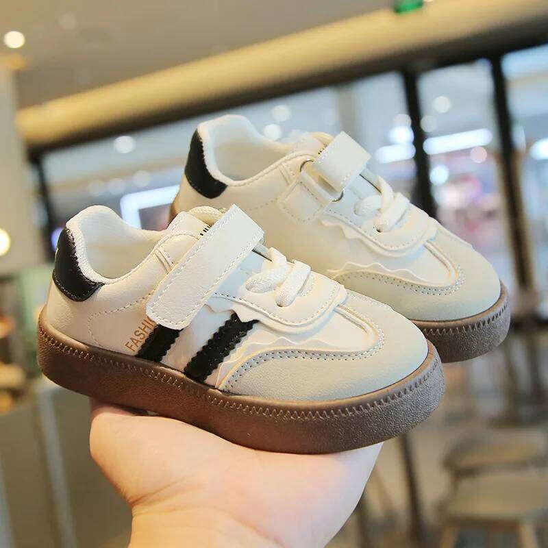 New White Casual for Baby Boy Girl Children Sneaker Spring Kids Sports Soft Sole Toddler Walking Shoes 1-7 Years 26W0224