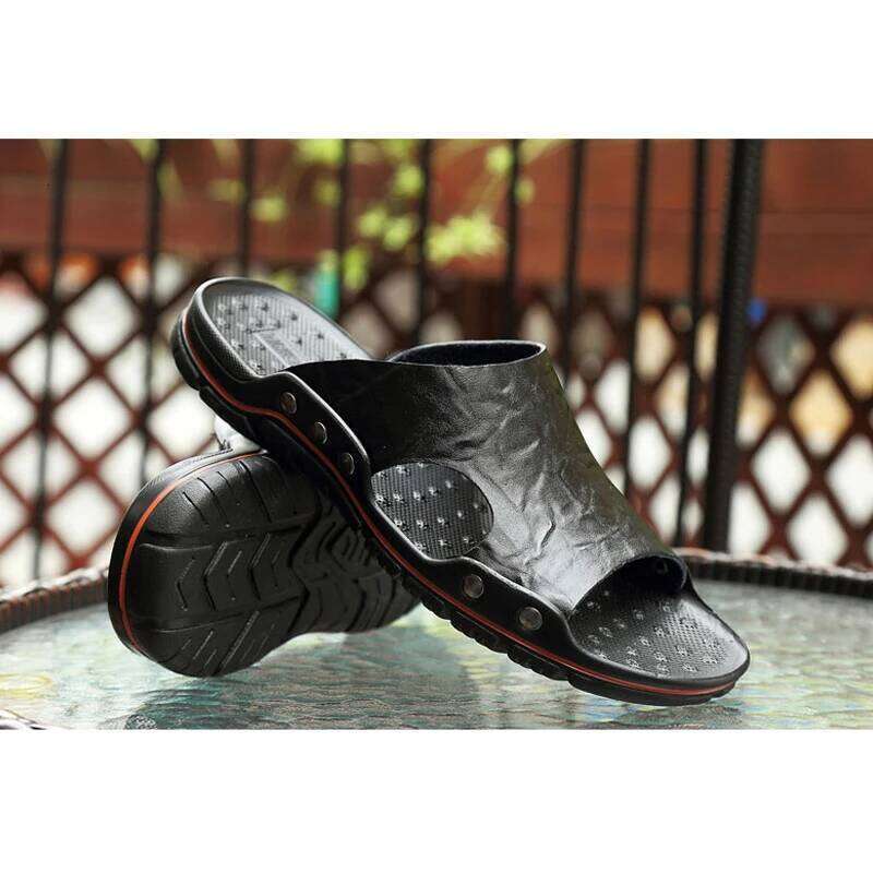 MAEDEF Summer Fashion Men's Slides Anti-Slip Men Slippers Indoor Home Slipper Casual Shoes Flip-flops Beach Mens Sandals