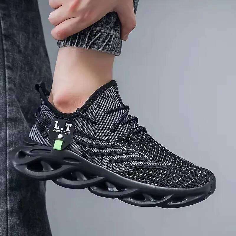 Classic Style Sports Soft High-quality Knitted Upper Breathable Basketball Lightweight Men's Walking Shoes