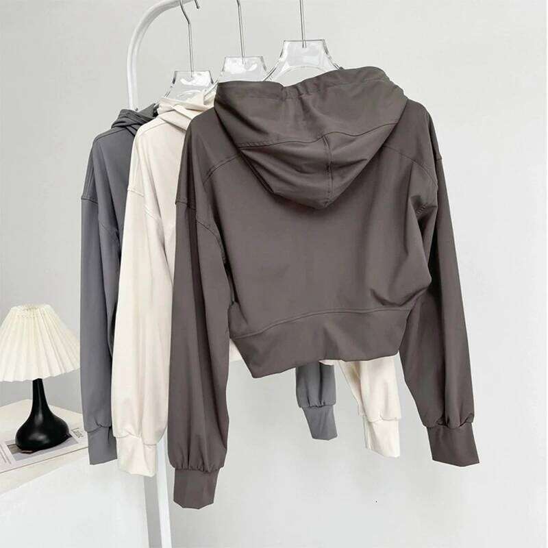 Women's Bat Hooded Casual Yoga Suit for Autumn Winter Outdoor Pilates Running Loose Sports Fitness Gear 26Y0224