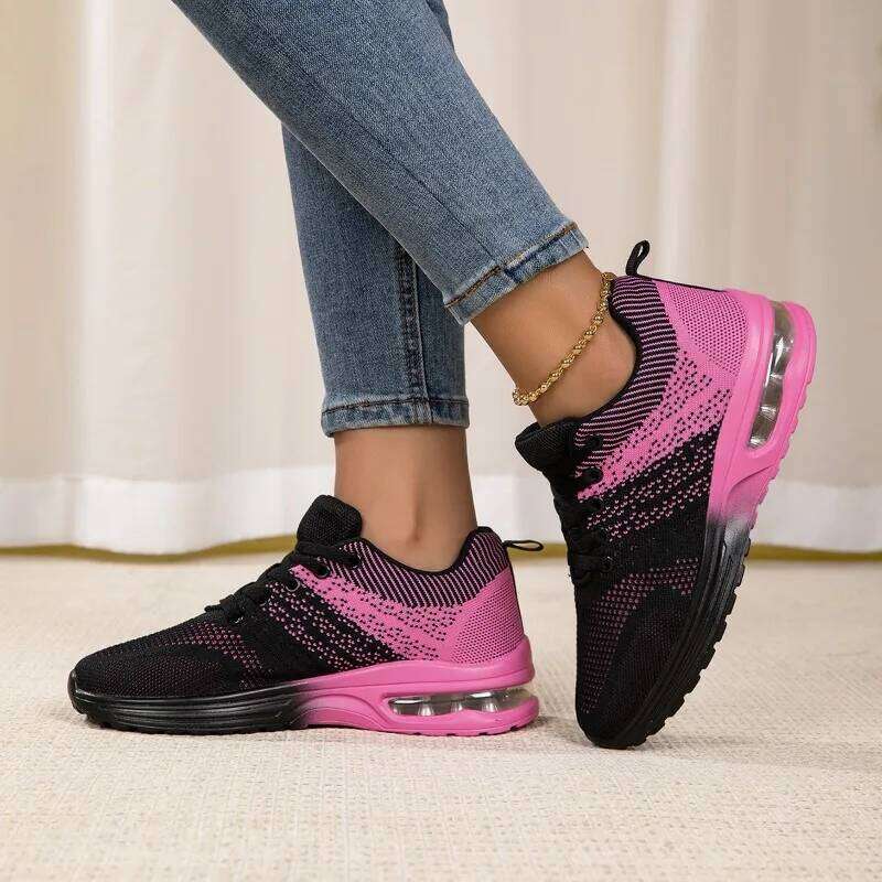 MAEDEF Women Athletic Running Sneakers Breathable Mesh Lightweight Non Slip Walking Sole Comfortable Sports Shoes