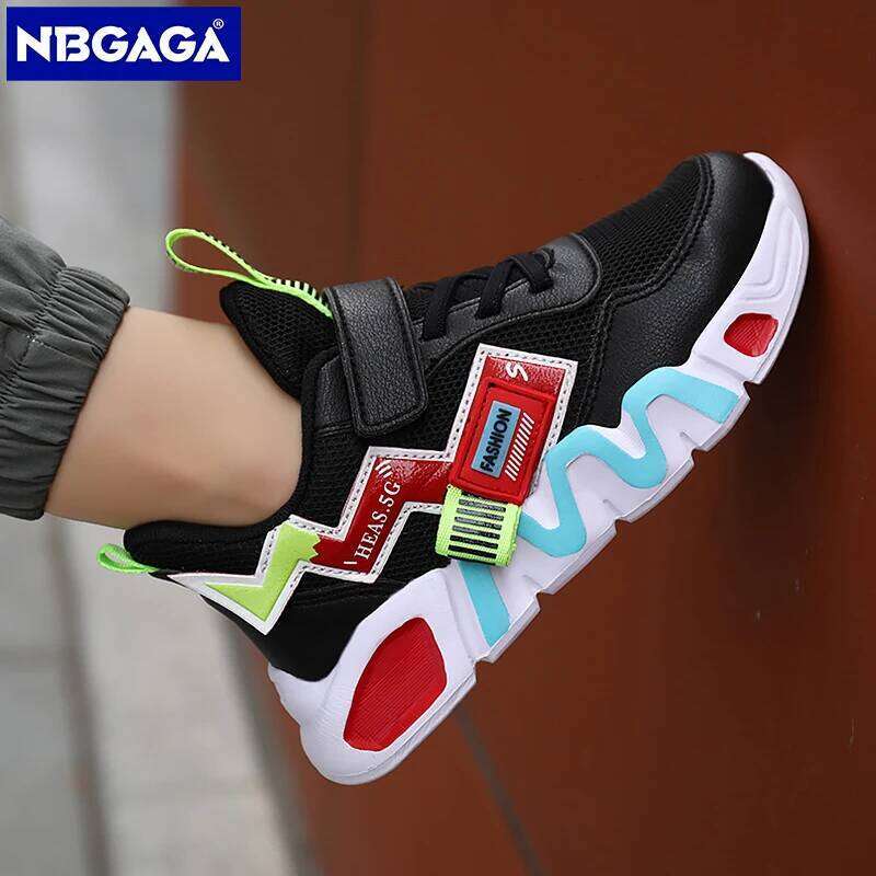 Cartoon Kids for Boys Mesh Sneakers Children Casual Sport Little Boy Running Tenis Yellow School Student Shoes 2023 26W0224