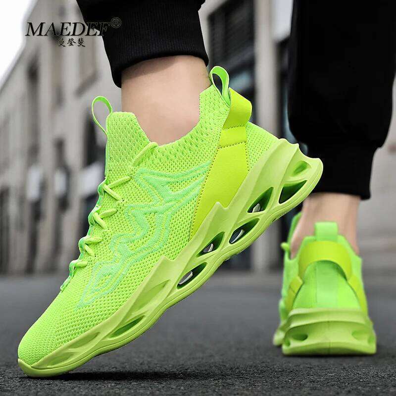 MAEDEF Mens Sneakers Lightweight Running Walking Non Slip Breathable Mesh Comfortable Sports Shoes for Men