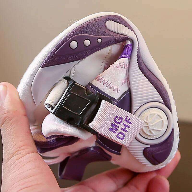 design children autumn PU leather high top kids casual sneaker luxury tennis sports shoes for girls 26W0224