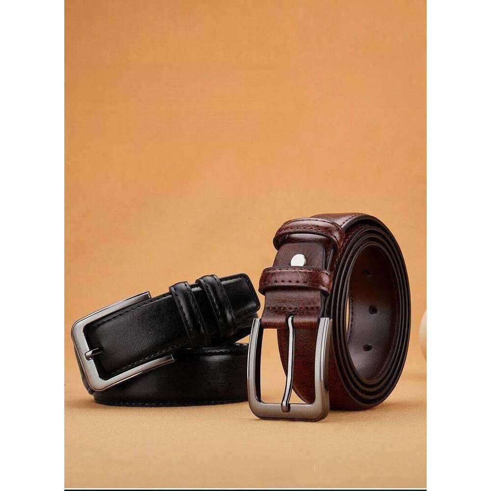 High-End Trendy Men's Fashion Versatile Cross-border Business Belt Pin Buckle Y260225