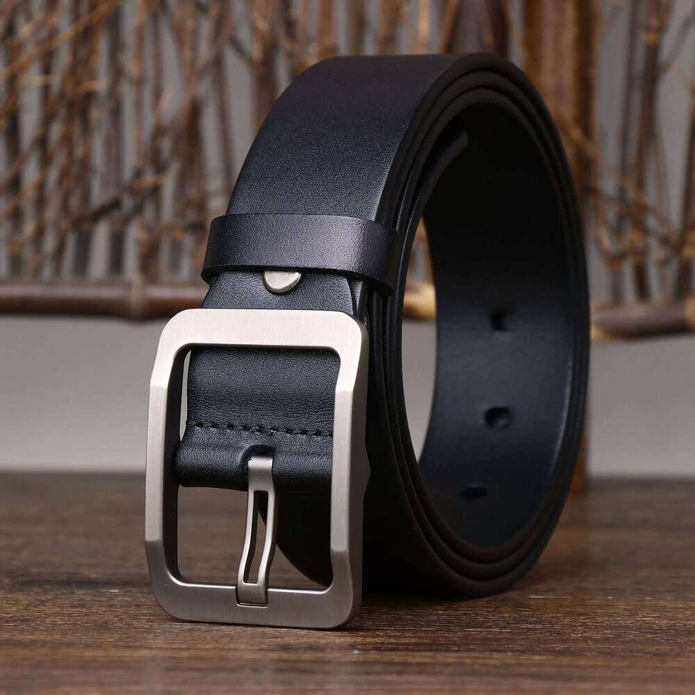 A men, simple and versatile, student black needle buckle, personalized decoration, belt for women plus size Y260225