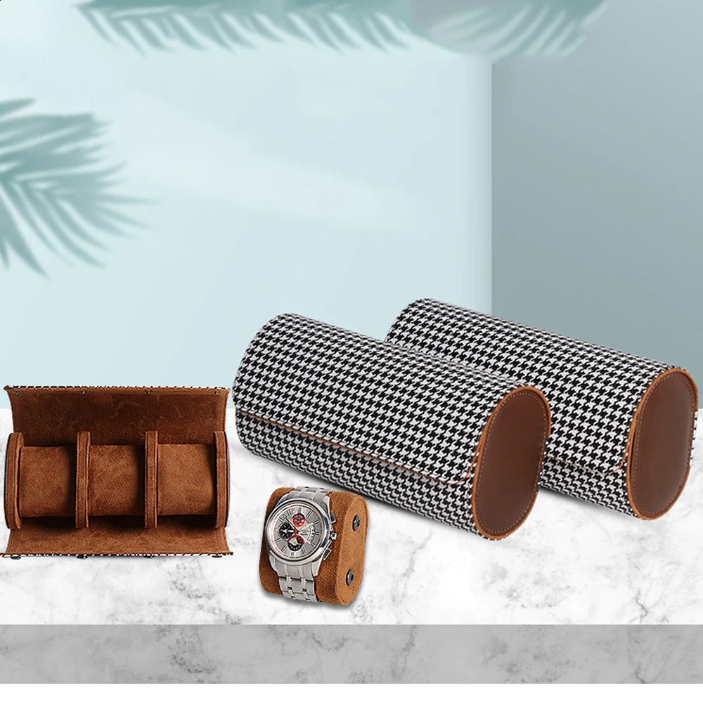 Watch Roll Travel Case-1/2/3 Slot Watch Storage and Organizer-Secure Storage with Innovative Removable Pillows Solid Dividers 260205