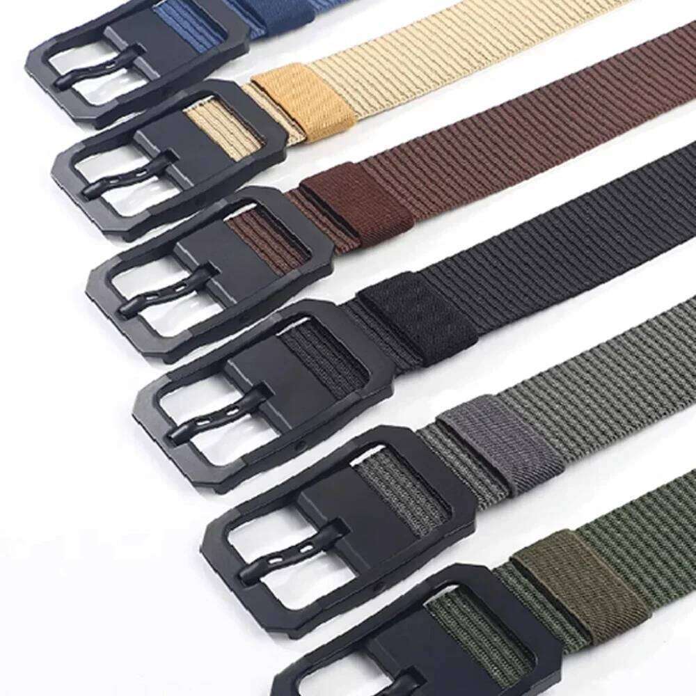 Genuine Tactical Quick Release Outdoor Military Breathable Belt for Men Cowboy Nylon Sports Accessories Y260225