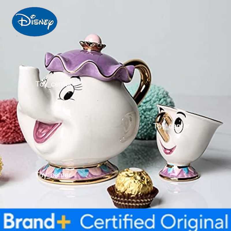 Cartoon Beauty and the Beast Teapot Mug Set Lovely Ceramic Tea Pot Cup with Infuser H2602251