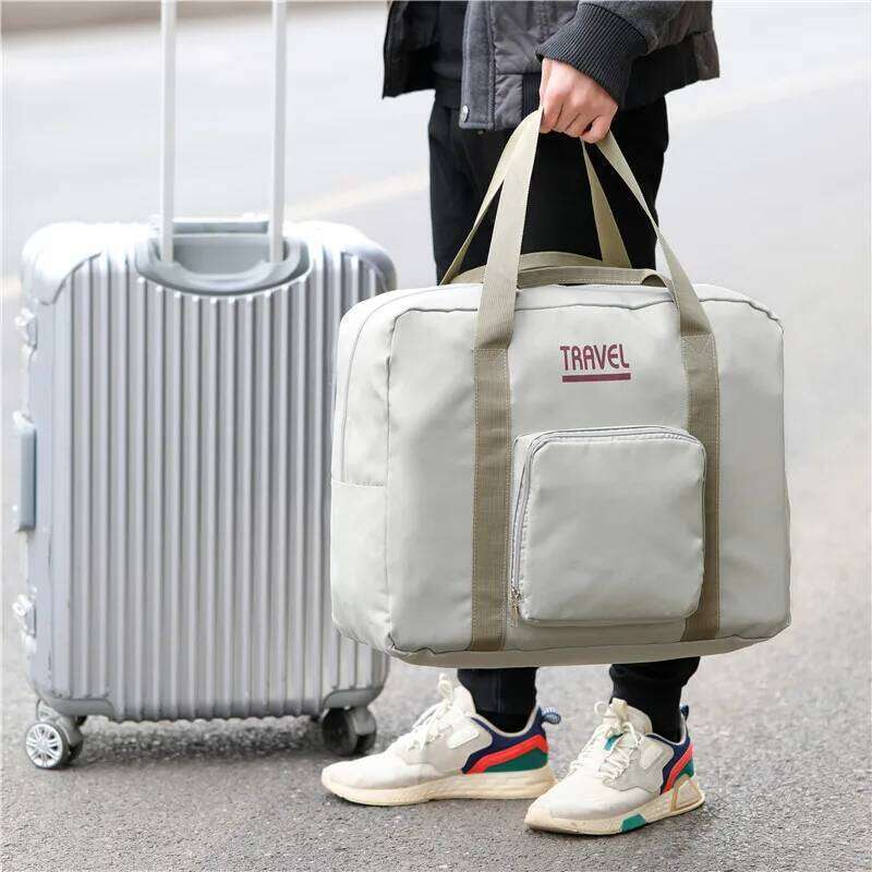 Travel large capacity hand luggage bag, foldable student trolley travel storage bag Y260225