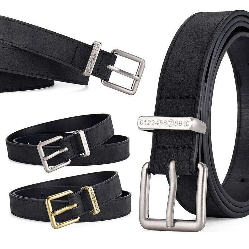 Suede Leather Pu Women's Belt Fashionable Casual All-match Jeans Accessories Girdle Gothic Retro Silver Pin Buckle Waistband Y260225