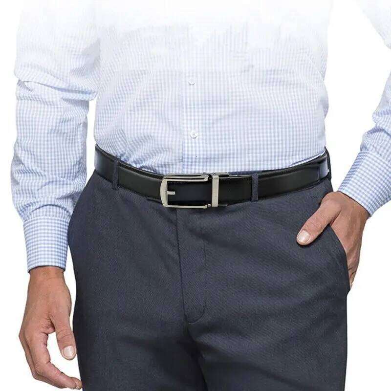 Automatic Real Ratchet in 30mm or 3cm width - Men Leather Belt with Auto Lock Buckle Y260225