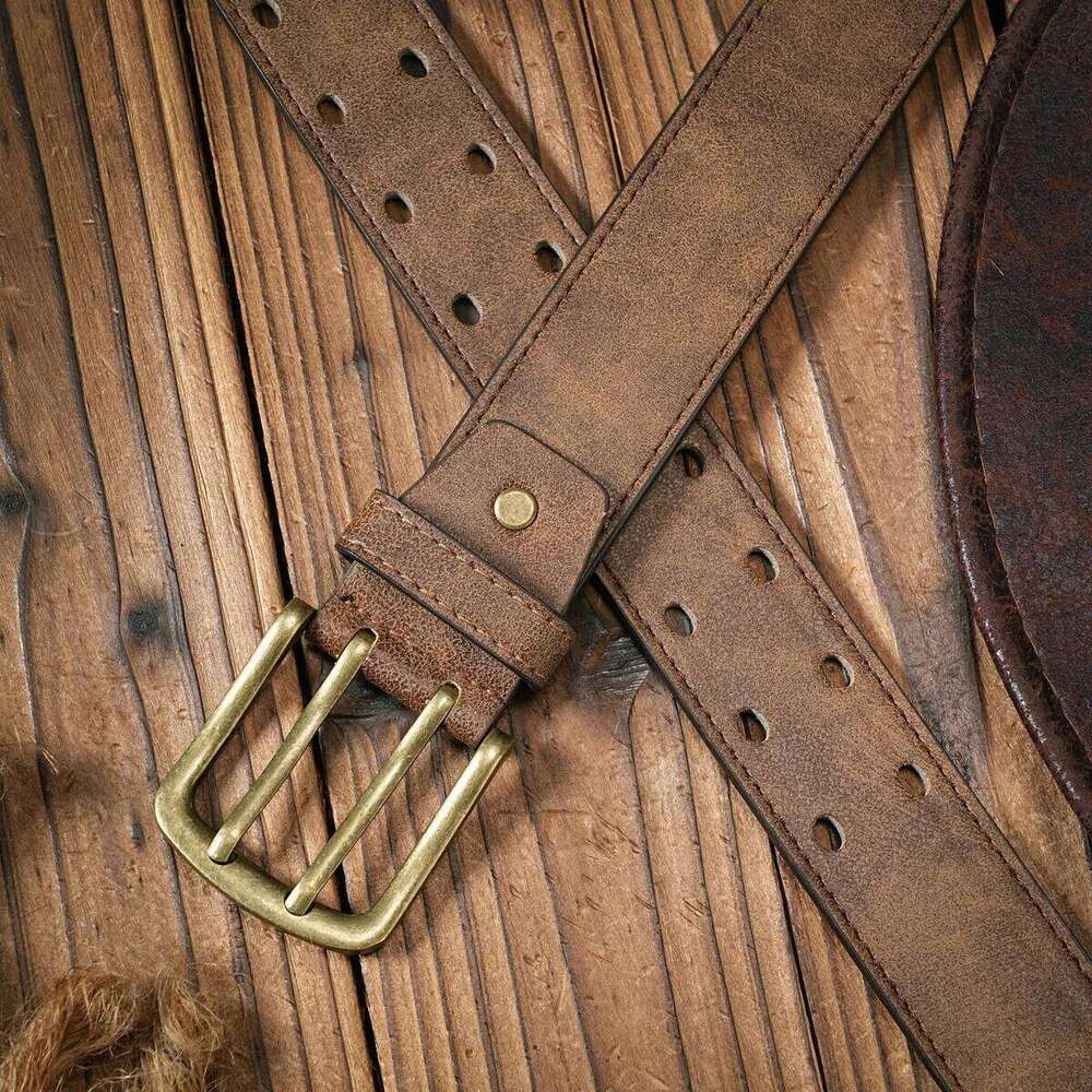 Vintage fashion collision! PU leather alloy buckle waistband, for both men and women, to create a personalized western style Y260225