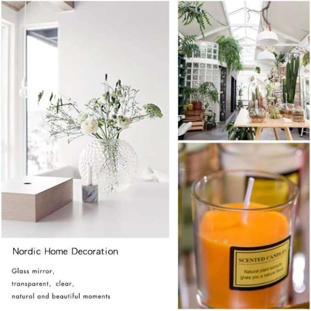 1pc Small Cup Frosted Glass Jar Candle Scented Minimalist Home Office Decor Multi-Purpose H260225