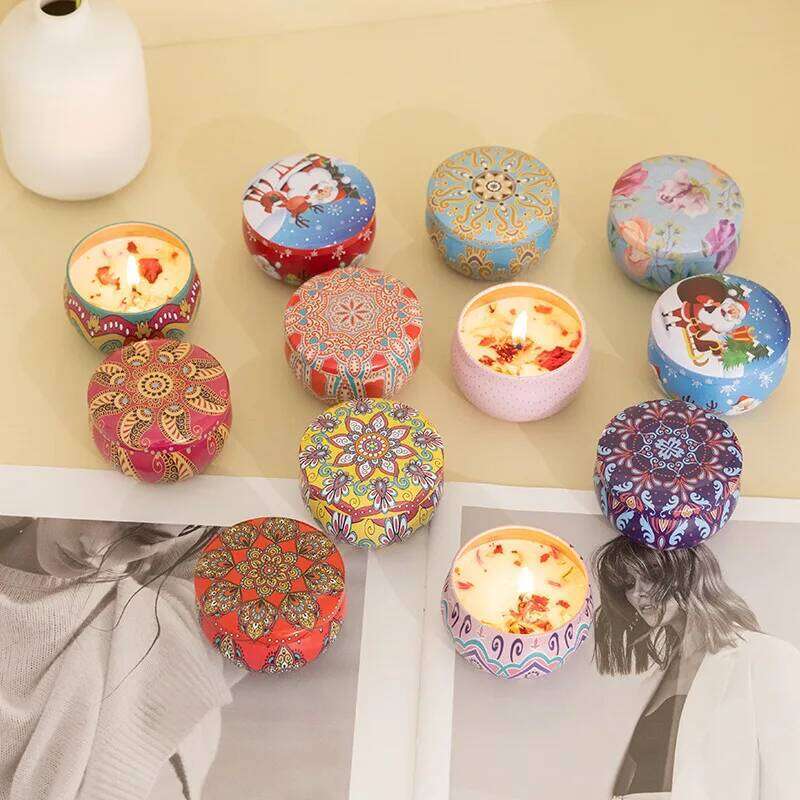Dried Wedding Souvenir Eternal Flower Fragrance Long-lasting Plant Essential Oil Scented Candle H260225