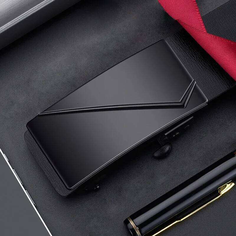 Fashion Simple Business Automatic Buckle High-quality Men's PU Belt Suitable For Formal Occasion Clothing Accessories Y260225