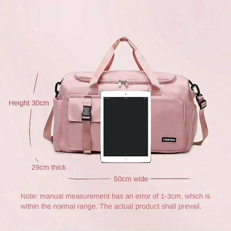 Sports Gym Dry Wet Handbags For Women Female Swimming Shoulder Crossbody Fitness Outdoor Travel Bag Weekender Duffel Y260225