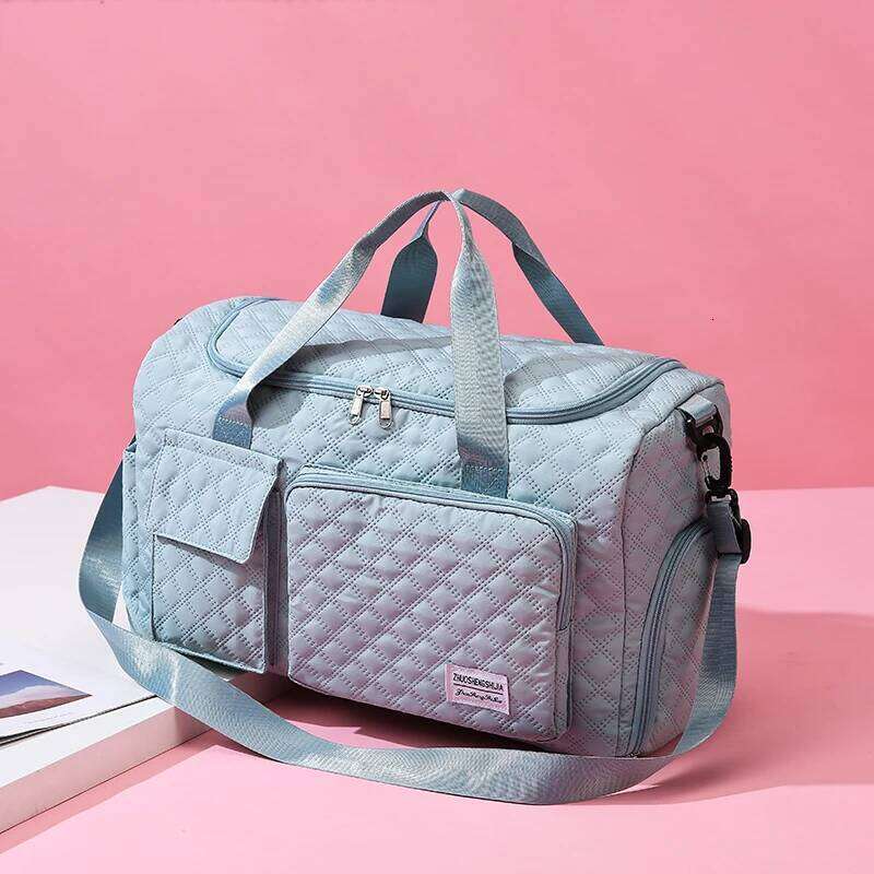 Large-capacity Solid Color Rhombus Stitched Oxford Textile Travel Bag Multi-functional Area Handbag 2024 Hot Sale Bags for Women Y260225