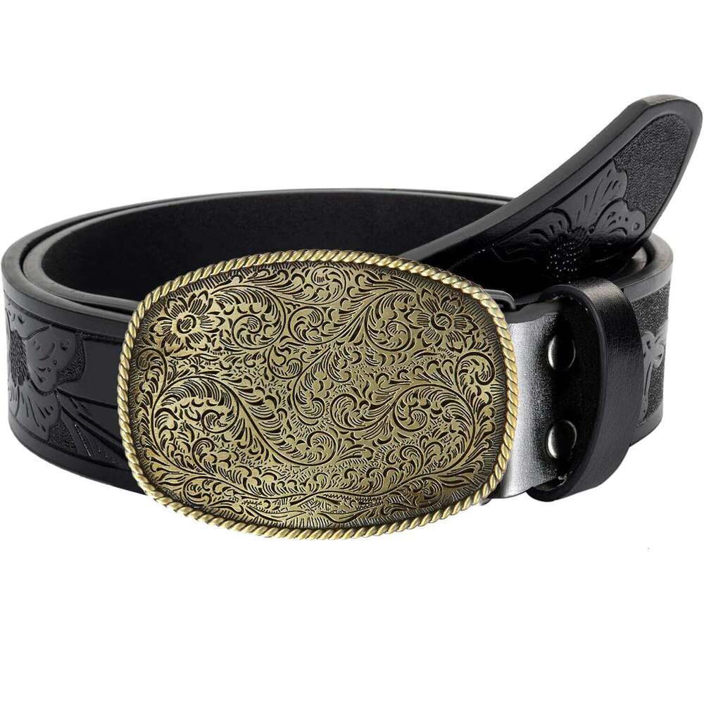 1pc new men's western cowboy belt suitable for casual pants daily sports outfit father's day gift Y260225