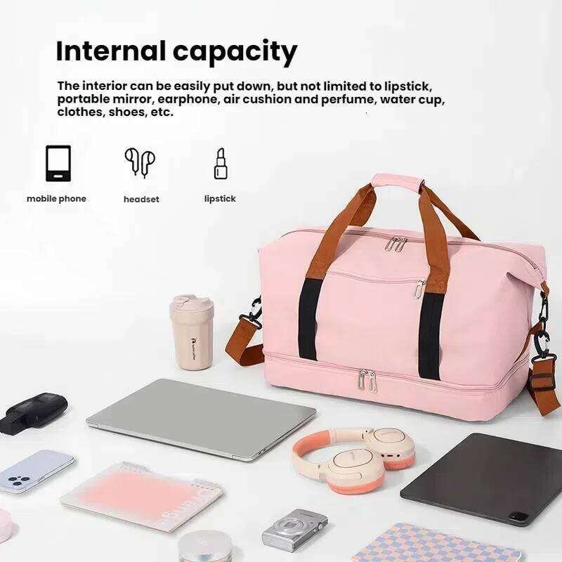 Multi Functional Travel Bag, Large Capacity, Suitable for Fitness Yoga Storage Bags, Back To School Luggage Bags Y260225