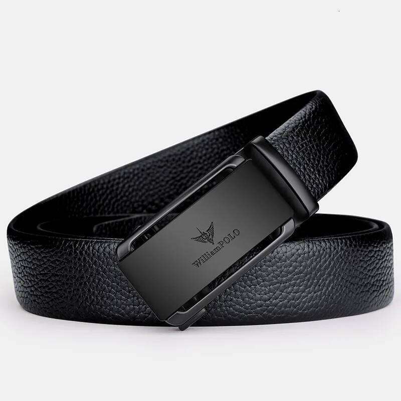Genuine leather business with automatic buckle, fashionable formal pants belt, personalized belt Y260225