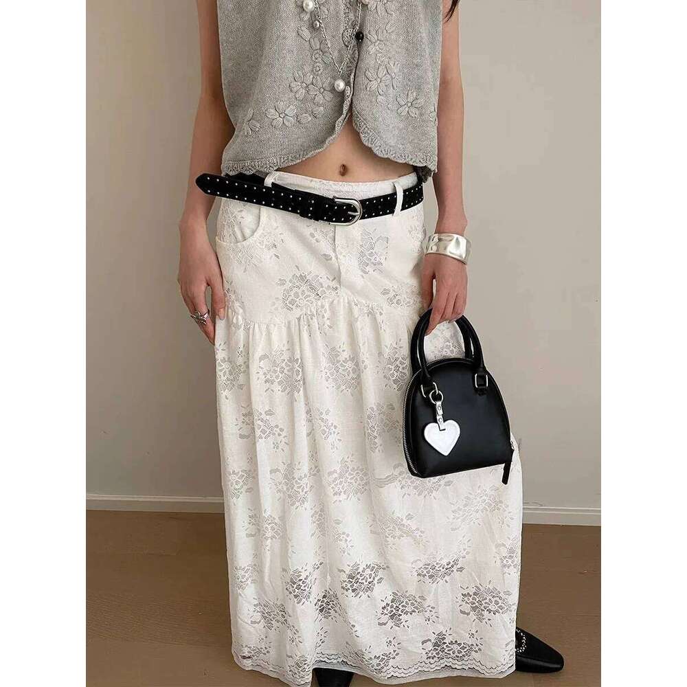 Retro Solid Color Rivet Ladies Niche High-Grade Feeling Punk With Skirt Jeans Belt Accessories Y260225