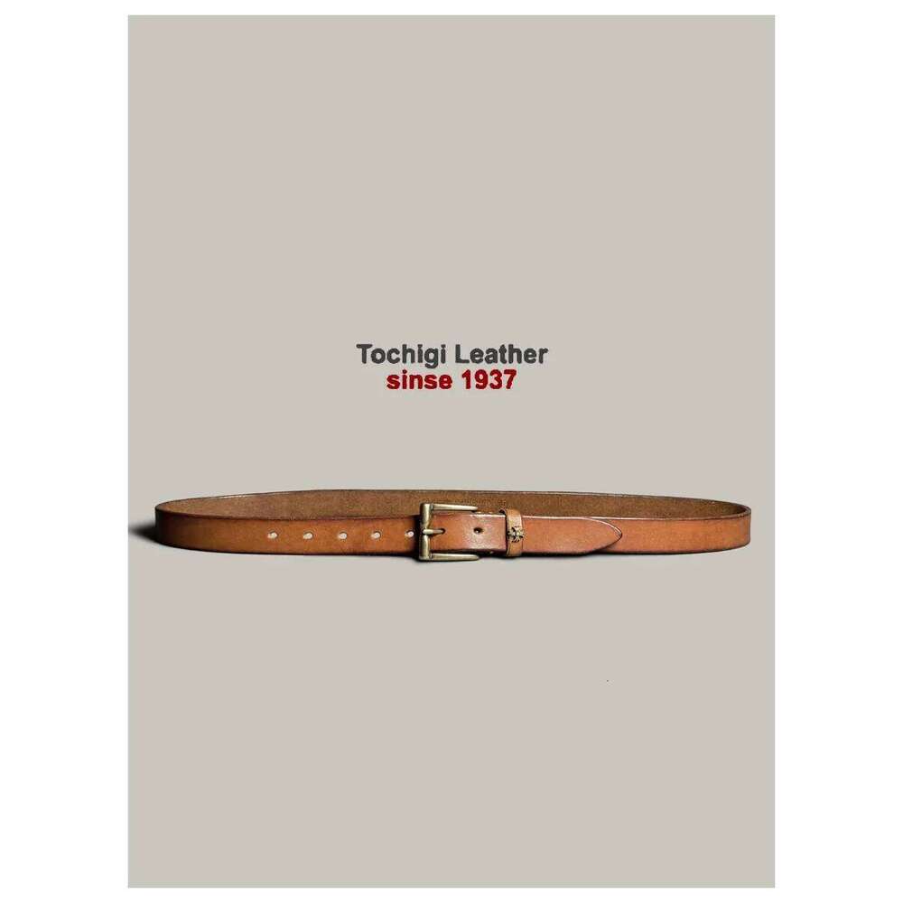 D2 wind 3cm vegetable tanned pure cowhide handmade casual belt, men's and women's retro copper buckle genuine leather je Y260225