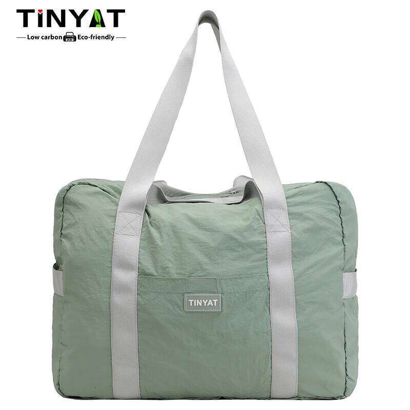 TINYAT Multi Color Women's Travel Bag, Large Capacity Polyester Crossbody Bag for Flight Attendant Carrying Carry and Travel. Y260225