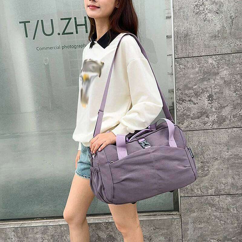 Women Tote Bag Casual Outdoor Travel Short Trip Luggage Shoulder Bags Portable Commuting Gym Fitness Sports Handbag Y260225
