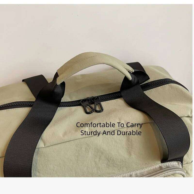 Foldable Travel Expandable Large Capacity Luggage Stylish Portable Dry-Wet Separation Multi-Functional Sports Fitness Bag Y260225