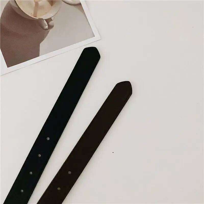 2013 new Korean fashion wild Chic students casual retro simple square buckle trouser belt men and women Y260225