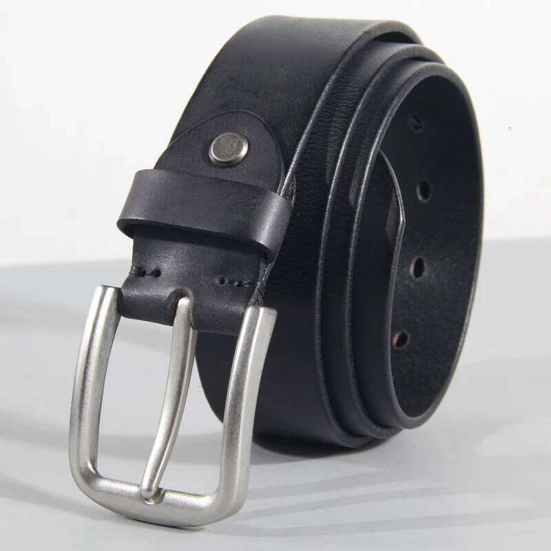 Men's Top Layer Casual High Quality Belt Vintage Design Pin Buckle Genuine Leather Belts For Men Original Cowhide Y260225