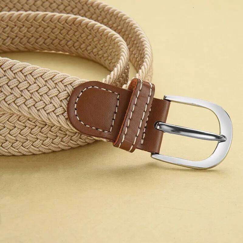 Casual Woven Elastic Outdoor Sports Climbing Work Belt Jeans Suit Pants Men's and Women's Universal Y260225