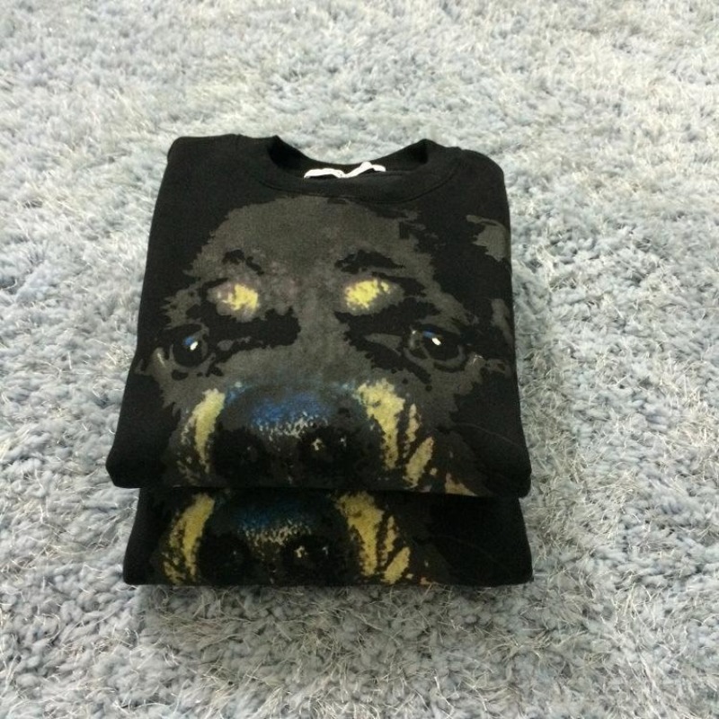 New Autumn Winter Fashion Brand Men Hoodies Casual Hoodie Male Fleece DOG Head Printed Mens long sleeve shirts