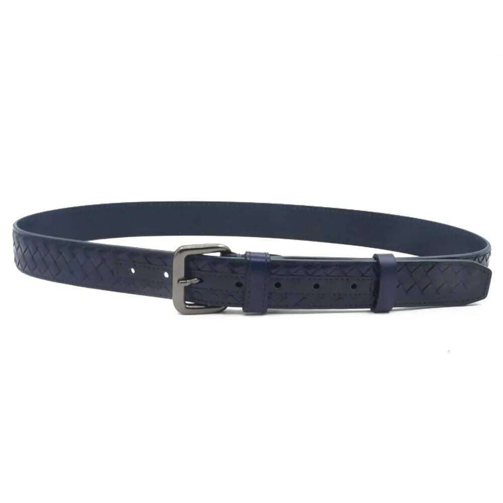 Premium Hand-woven Italian Cowhide Leather Men High-end Braided Luxury Belt for Office & Daily Wear 38mm Width Y260225
