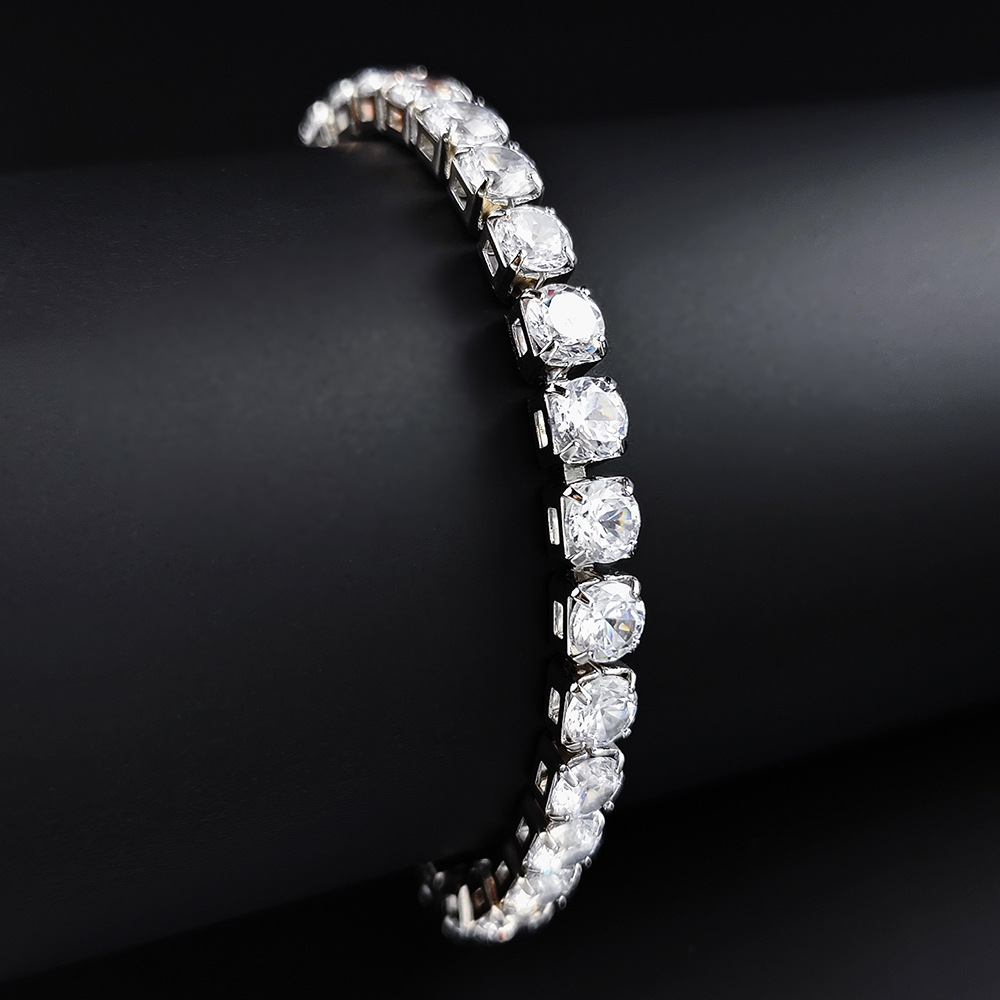 17CM long 6MM full diamond zircon bracelet for women, fashionable, simple, niche, versatile, elegant style - view 4