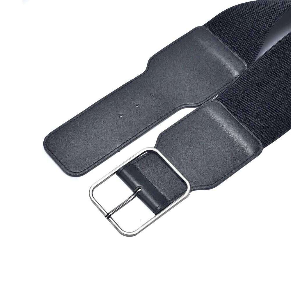 Women Stretchy Wide Waist Belt Ladies Elastic Dress Cummerbund with Pin Buckle Stretch Fashion Cinch Belts Y260225