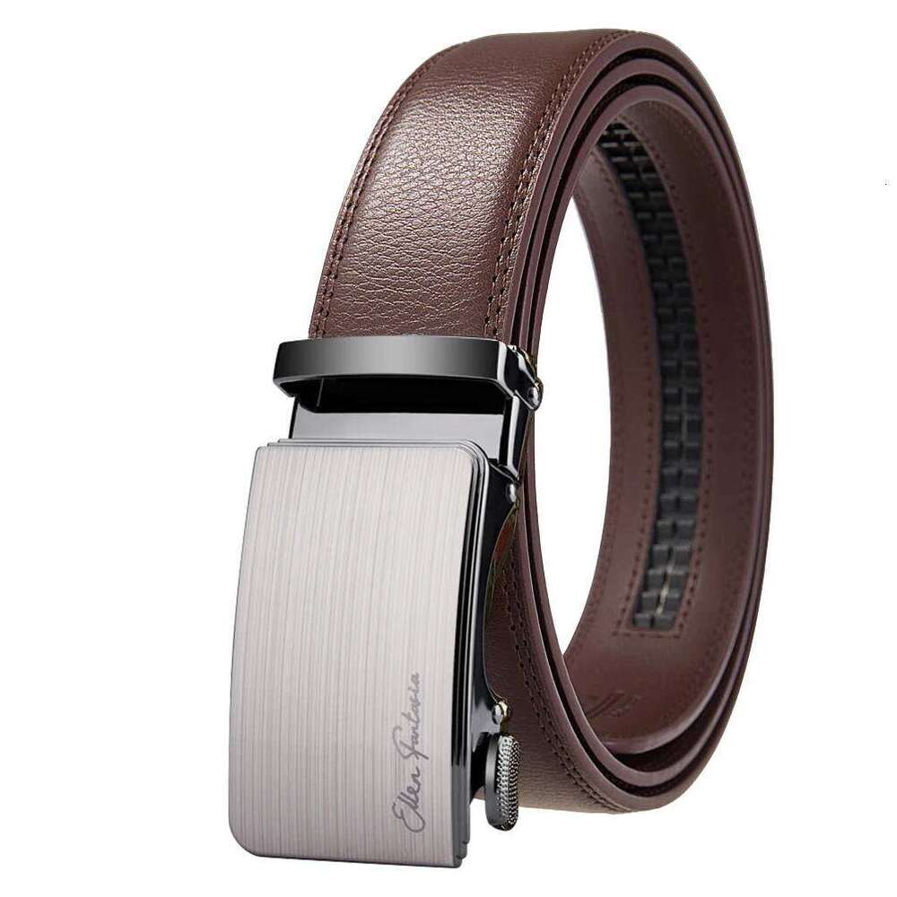 Fashion Designer for High Quality Genuine Leather Alloy Buckle Automatic Business Belt Men Y260225
