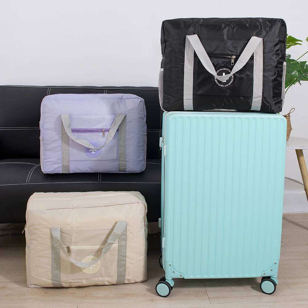 Large Capacity Foldable Travel Portable Handheld Luggage Short Distance Simple Waiting for Delivery Storage Bag Y260225