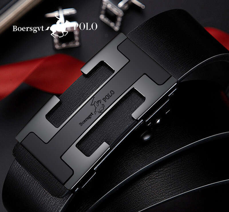 New Trendy Men's Belt Casual Business Leather Belt Versatile Daily Wear Suitable for Matching Suit
