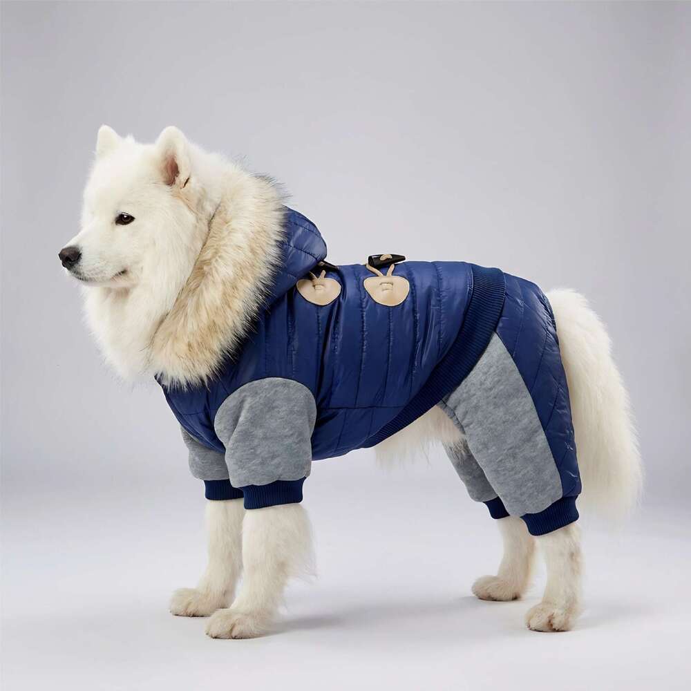 Manufacturer wholesale cross border pet cotton coats cold protection warmth clothing dogs four legged style Teddy French Bulldog autumn winter clothes