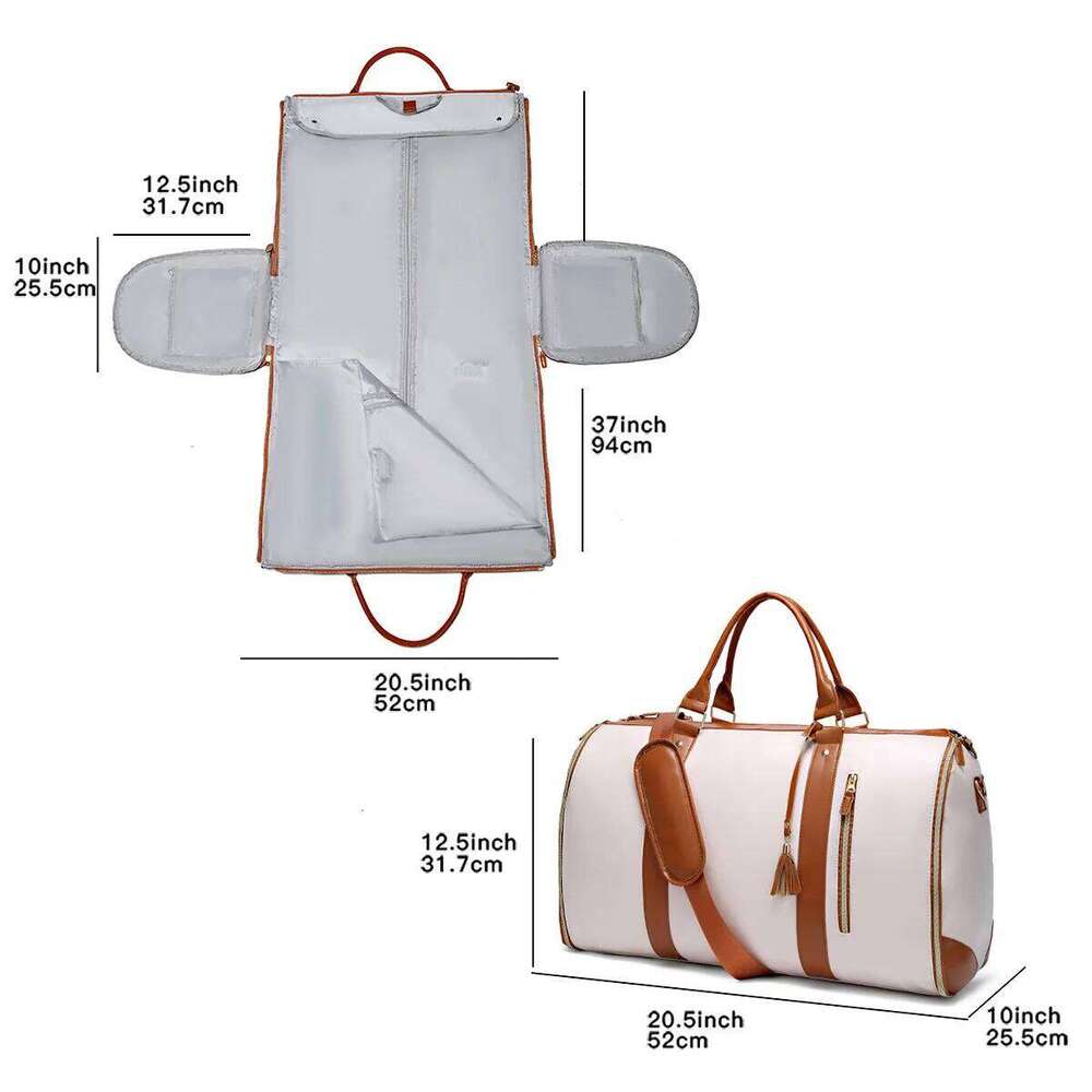 Business Handbags Waterproof Folded Suit Large Capacity Duffle Multifunctional Travel Bag Y260225