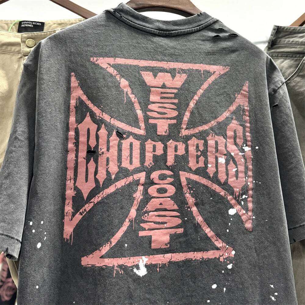 Saint West Coast Choppers Short Sleeves Hole T-shirt Men Women Best Quality Tops Tee T Shirt T260225