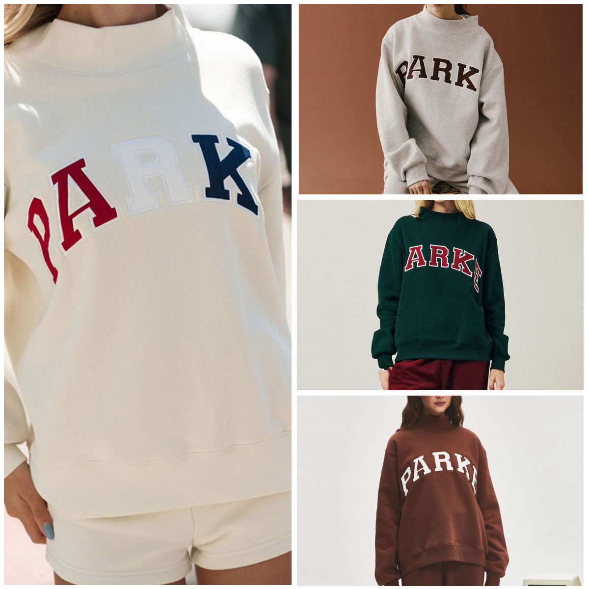 parke sweatshirt designer hoodie Relaxed fit Sport with street Jogger women clothes Sportswears Round neck letter printed long sleeved sweatshirt track suit