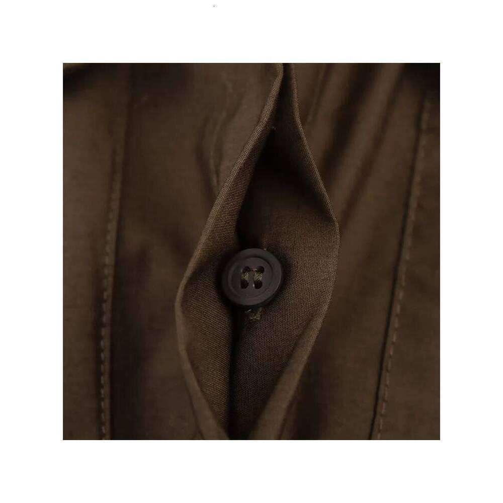 Women Long Sleeve Shirt With Belt Autumn 2025 Fashion Retro Elegant Luxury Button Midi Dresses OL Commuting Clothes XJ260225