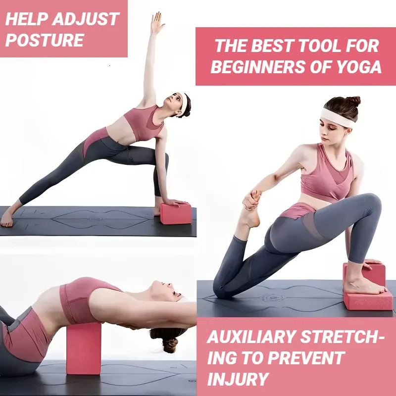 Yoga Blocks Gym Foam Brick Pilates Training Exercise Fitness Bolster Pillow Cushion Stretching Body Shaping Building Cubes 260206