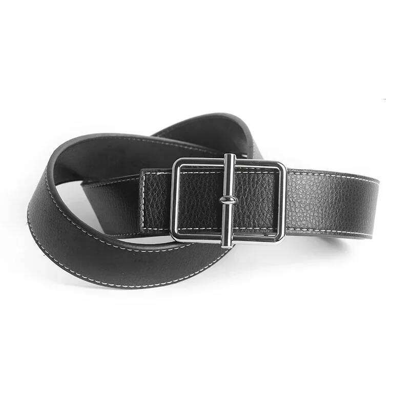 2024 Business Luxury Designer Brand Pin Buckle Belt Men High Quality Women Genuine Real Leather Dress Strap for Jeans Waistband Y260225